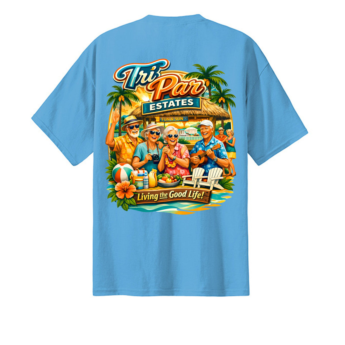 Aquatic Blue - PC61T - BACK