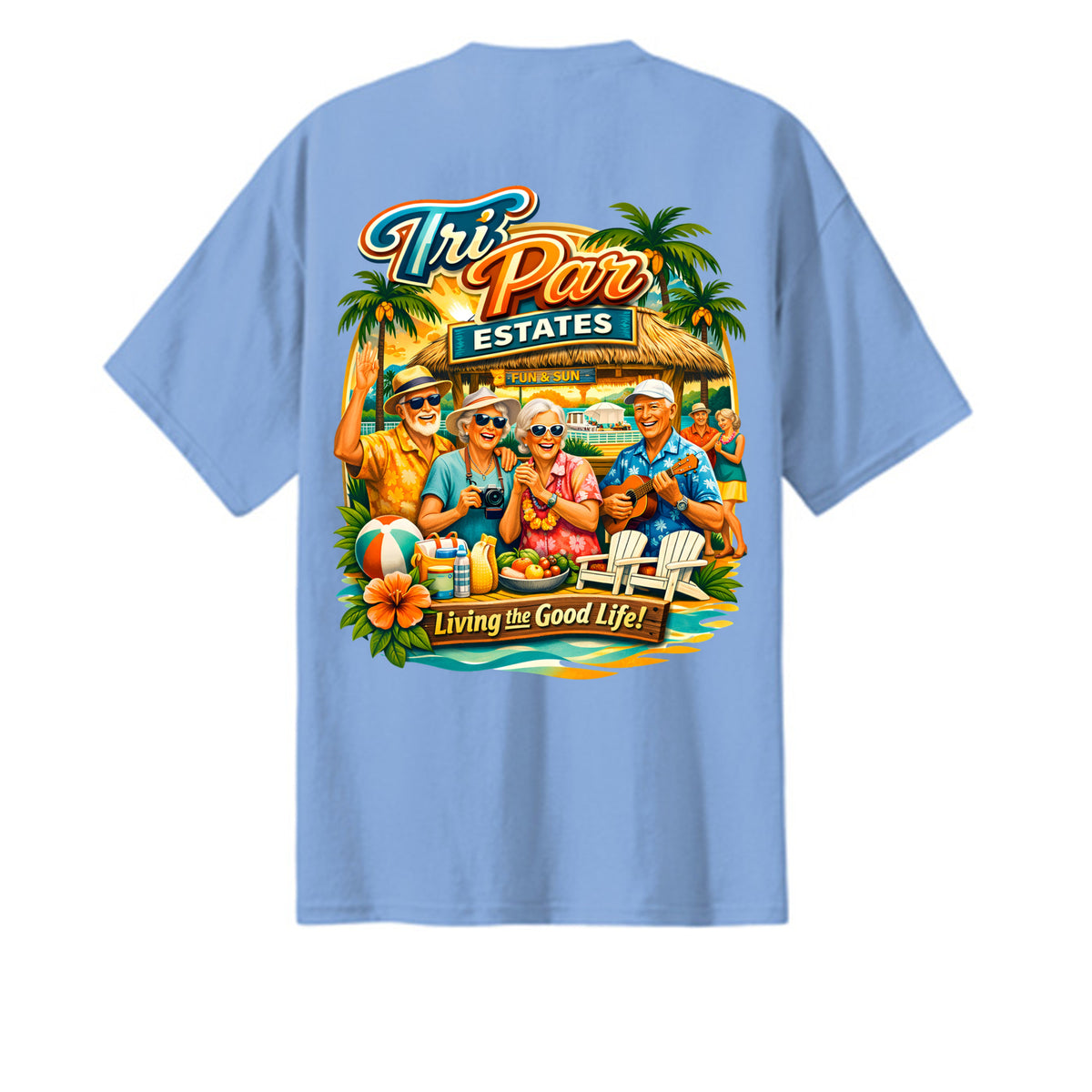 Light Blue - PC61T - BACK
