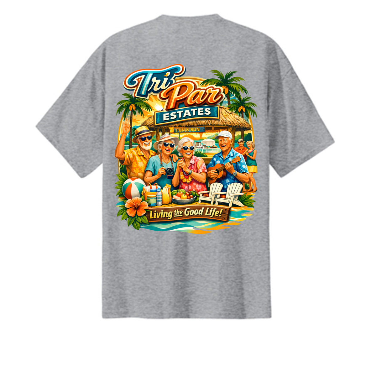 Athletic Heather - PC61T - BACK