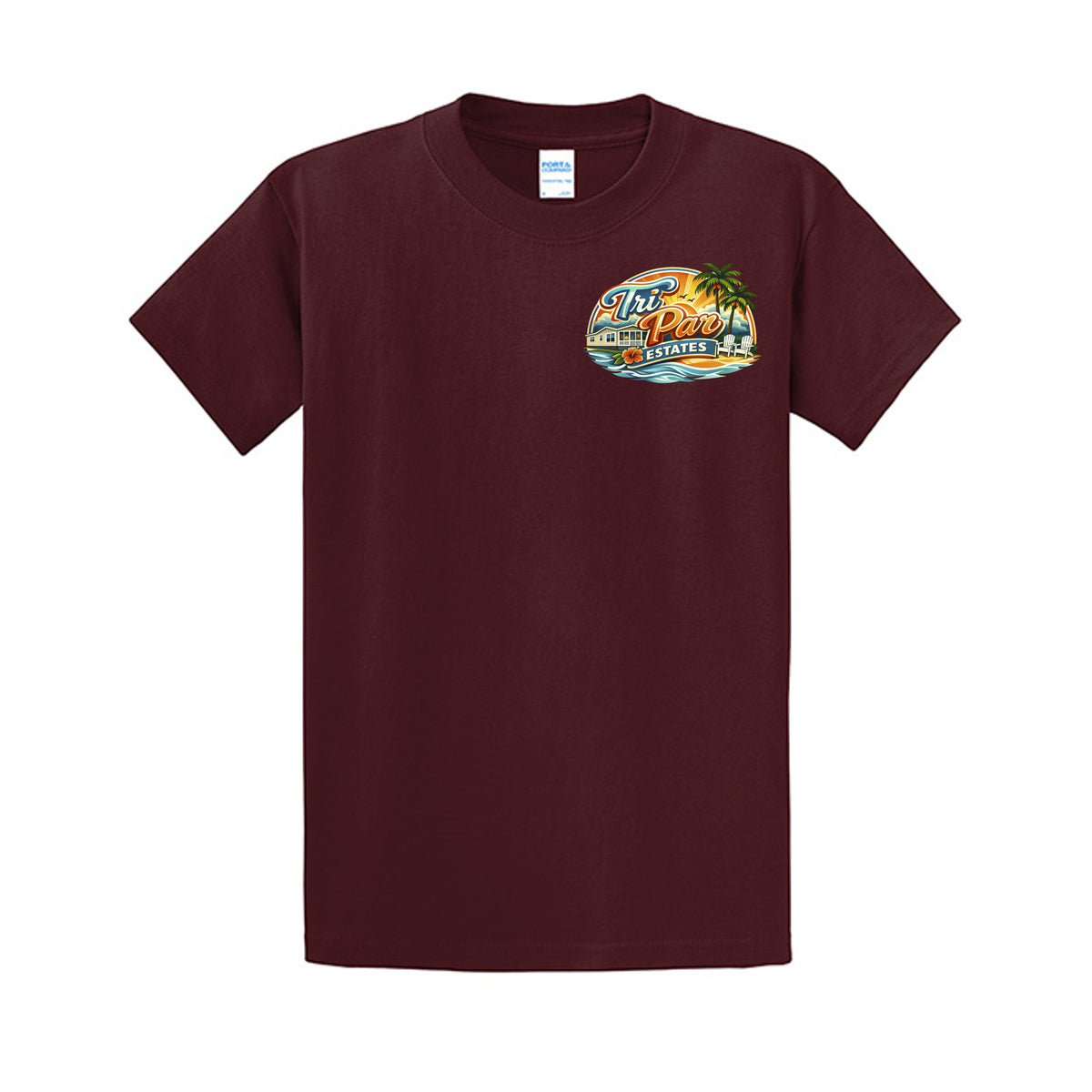 Athletic Maroon - PC61T - FRONT