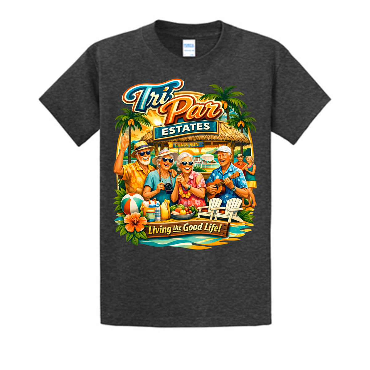 Dark Heather Grey - PC61T - FRONT