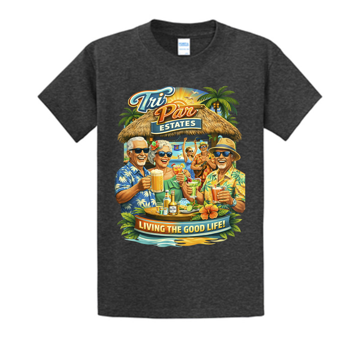 Dark Heather Grey - PC61T - FRONT