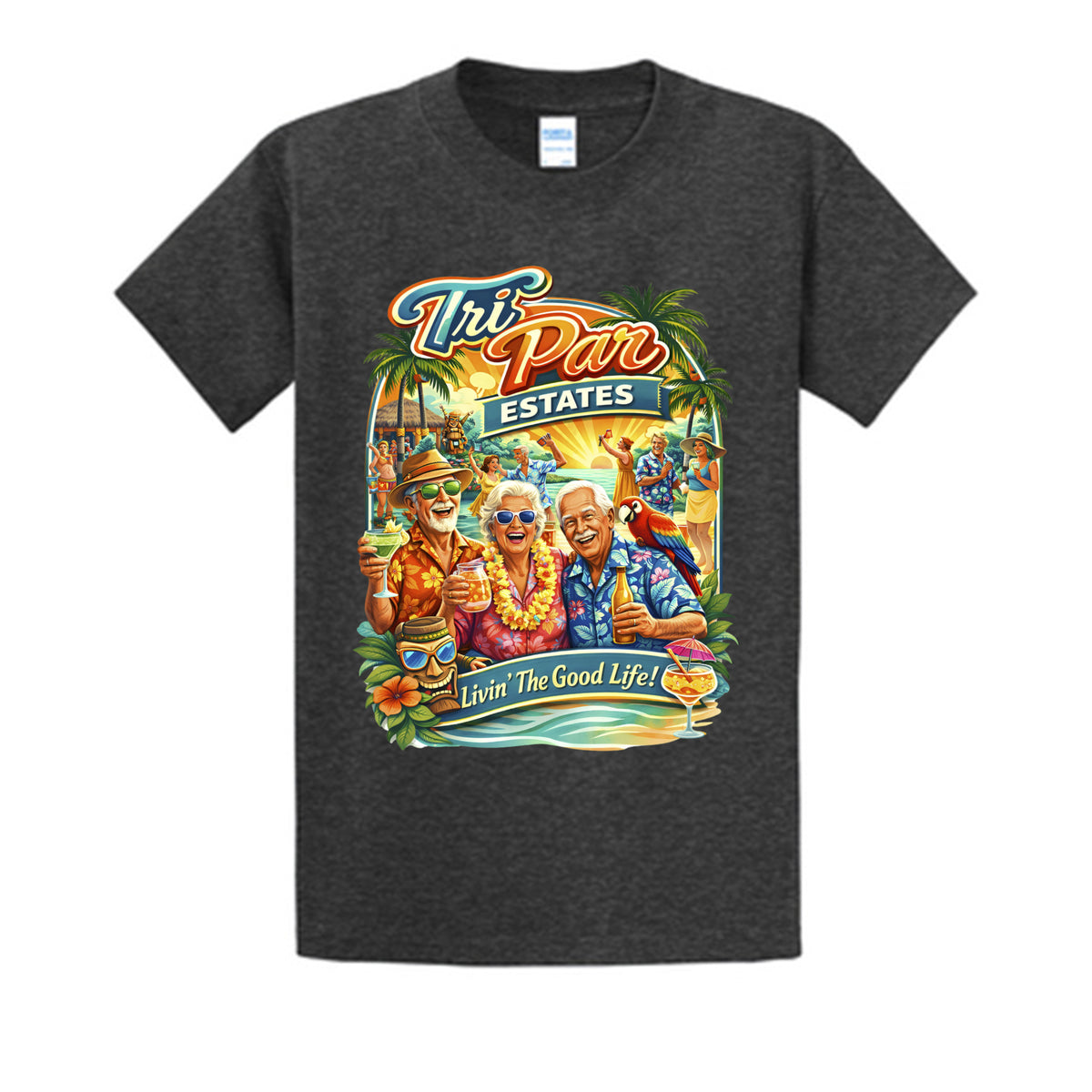 Dark Heather Grey - PC61T - FRONT
