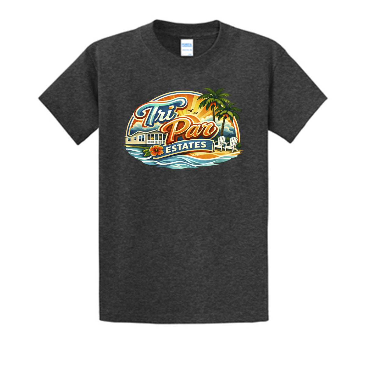 Dark Heather Grey - PC61T - FRONT