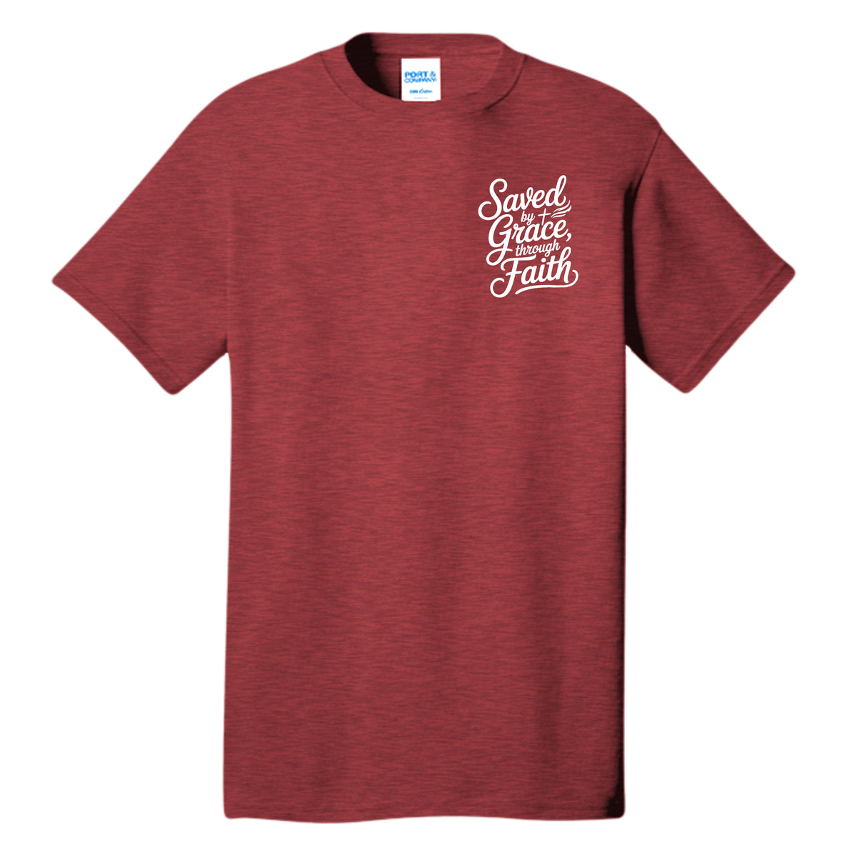 Heather Red - PC54T - FRONT