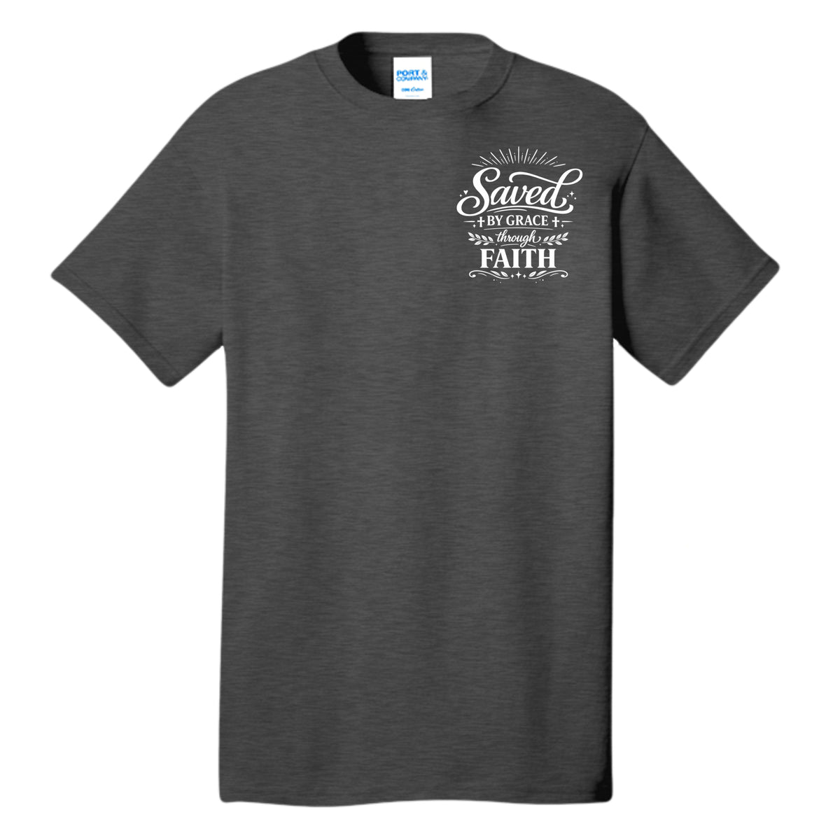 Dark Heather Grey - PC54T - FRONT