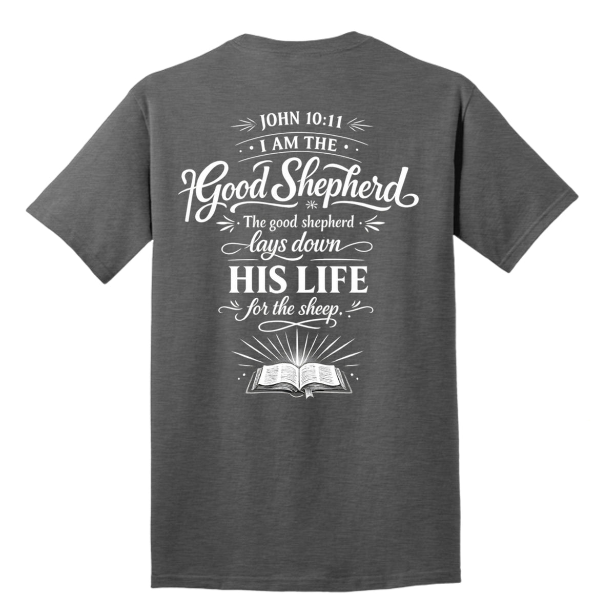 Dark Heather Grey - PC54T - BACK