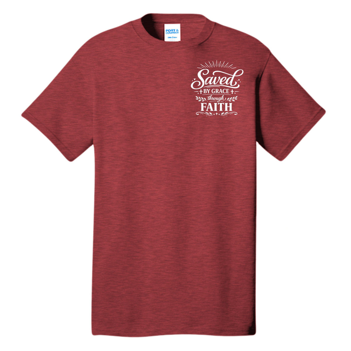 Heather Red - PC54T - FRONT